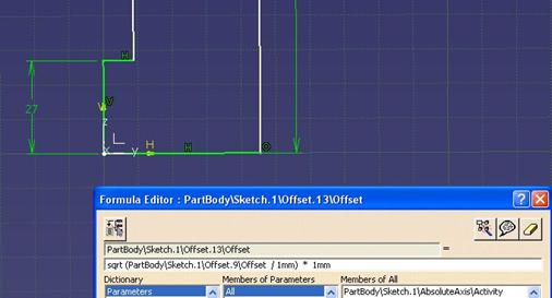 sqrt(Cota /1mm) * 1mm