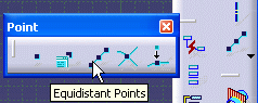 icono Equidistant points
