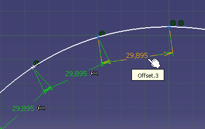 29,895 corresponde a 30 mm en arco.
