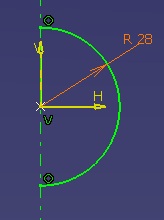 sketch con semi-circunferencia