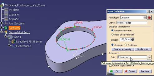Punto extremun en curva cerrada