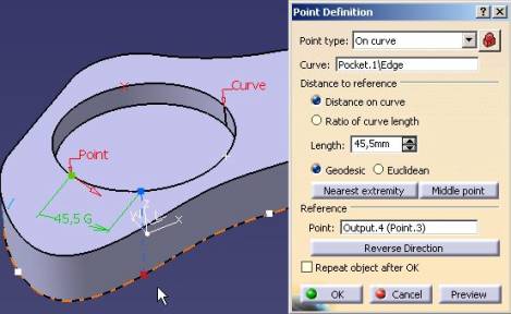 nuevo punto seleccionado