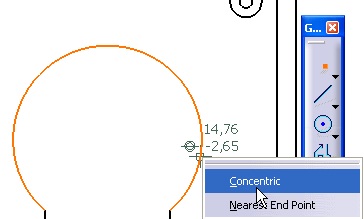 Crear punto concentrico