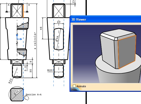 seleccionada cara del cuadradillo