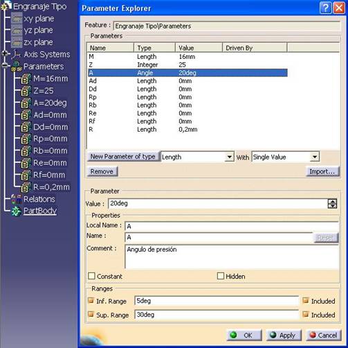 parameters explorer